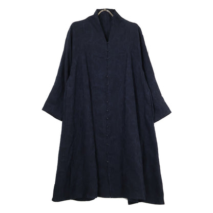 JURGEN LEHL ヨーガンレール 【美品/24SS】J0141FA111 リネン フラワージャガード ワンピース
