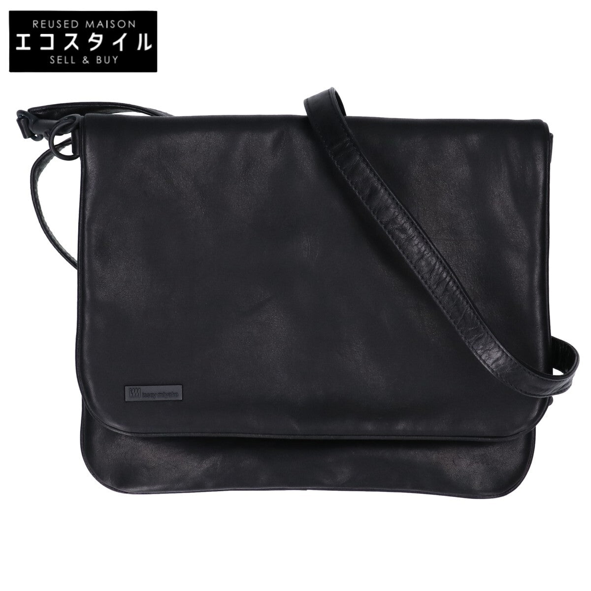 ISSEY MIYAKE イッセイミヤケ imアイム レザー フラップ ショルダーバッグ