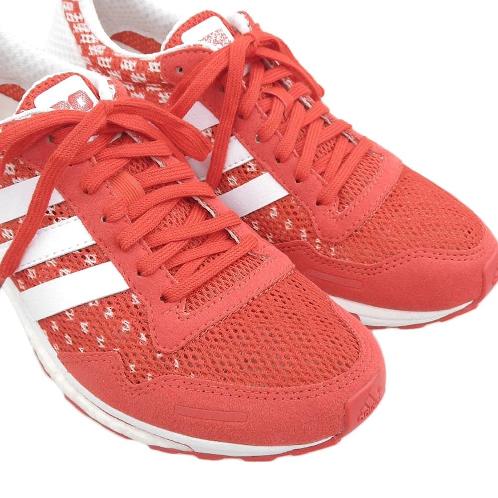 adidas アディダス 新品同様 ADIZERO JAPAN BOOST 3 スニーカー シューズ レディース レッド×ホワイト 23.0cm CM7430 シューズ