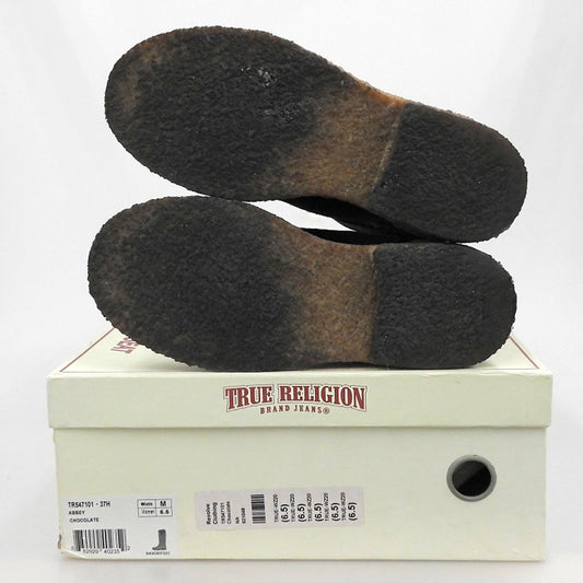 TRUE RELIGION トゥルーレリジョン スエード ロングブーツ レディース ブラウン 6.5 シューズ