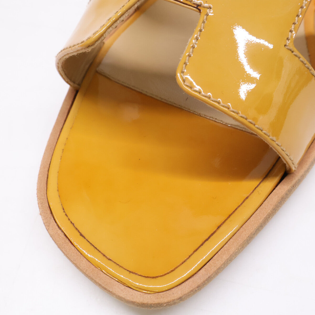 HERMES エルメス オラン パテント サンダル シューズ