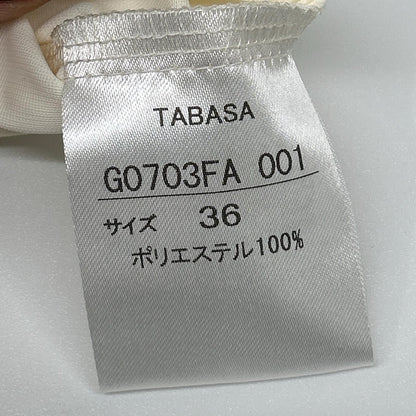 TABASA タバサ G0703FA アイボリー ウール混 レース ワンピース ワンピース