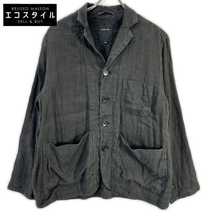 pas de calais パドカレ UL-2110 グレー リネンウール 製品染め ジャケット ジャケット