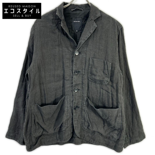 pas de calais パドカレ UL-2110 グレー リネンウール 製品染め ジャケット ジャケット