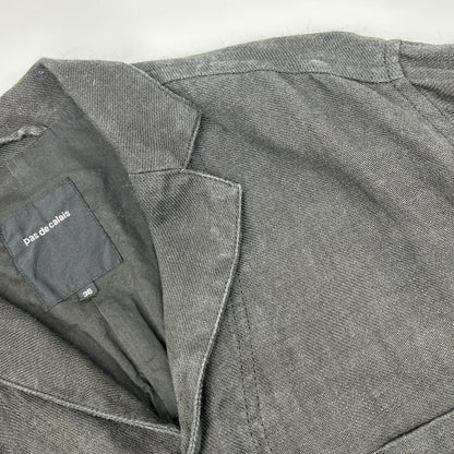 pas de calais パドカレ UL-2110 グレー リネンウール 製品染め ジャケット ジャケット