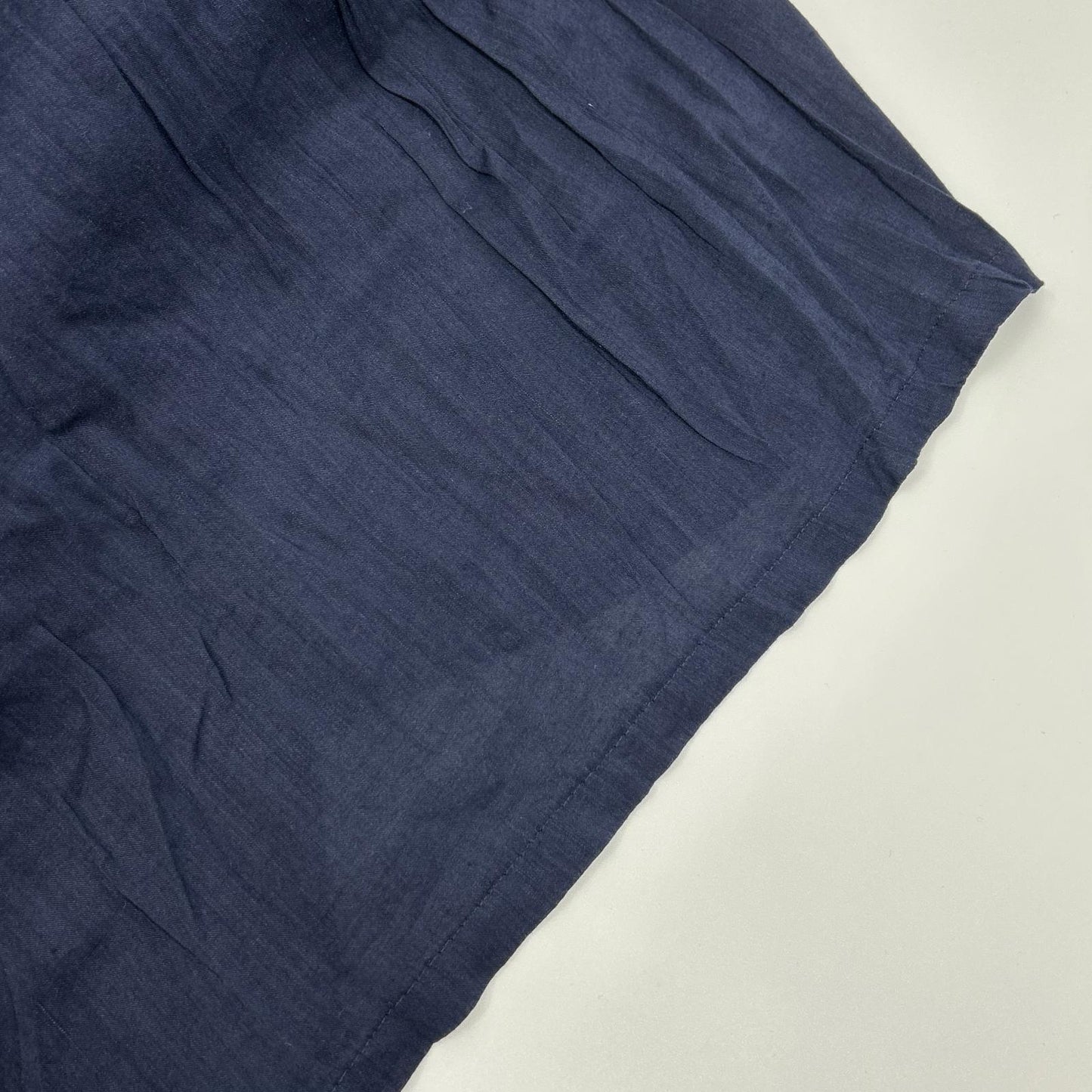 pas de calais パドカレ ネイビー リネンレーヨン ワンピース ワンピース