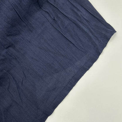 pas de calais パドカレ ネイビー リネンレーヨン ワンピース ワンピース