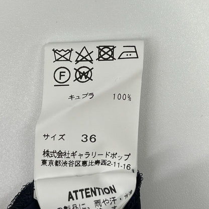 pas de calais パドカレ ネイビー リネンレーヨン ワンピース ワンピース