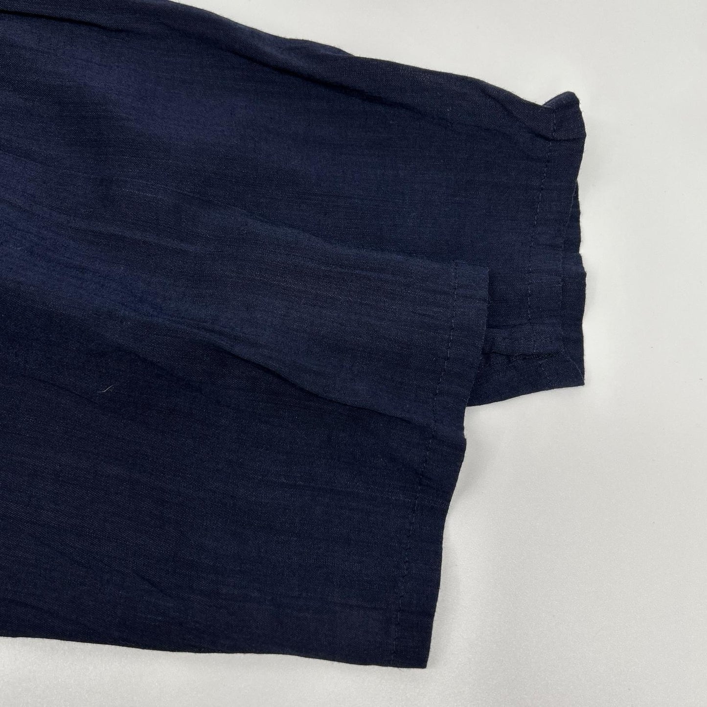 pas de calais パドカレ ネイビー リネンレーヨン ワンピース ワンピース