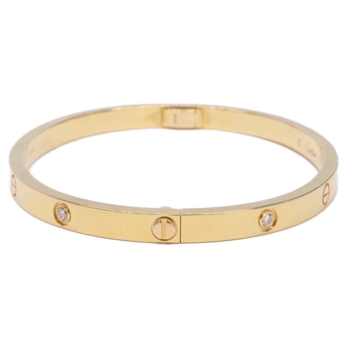 Cartier カルティエ 750YG ラブブレス 6Pダイヤ SM スモール ブレスレット