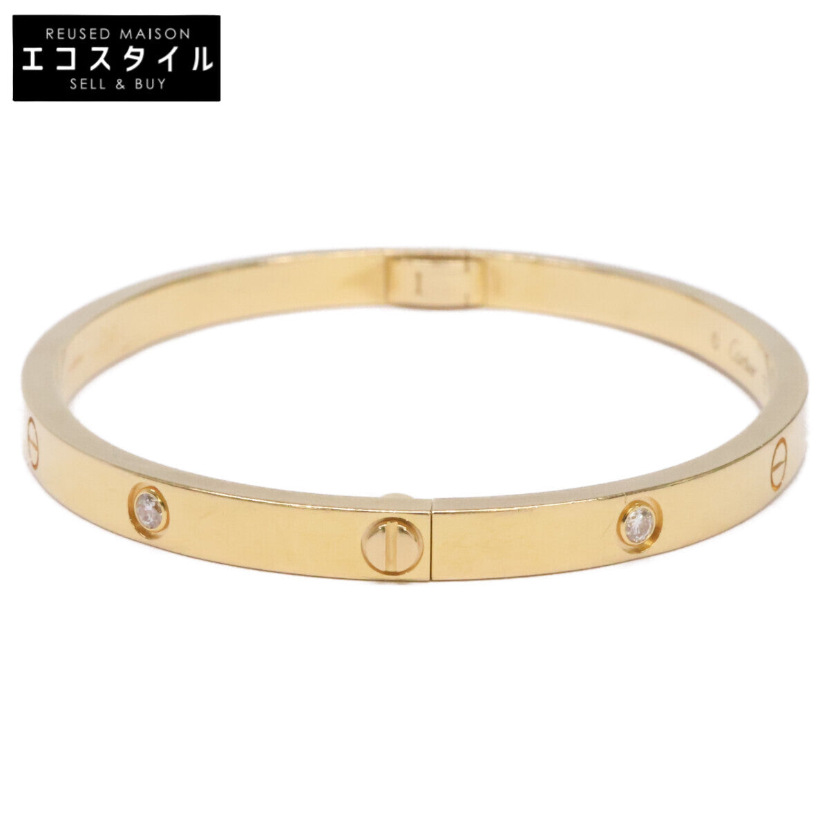 Cartier カルティエ 750YG ラブブレス 6Pダイヤ SM スモール ブレスレット