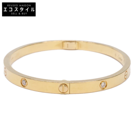 Cartier カルティエ 750YG ラブブレス 6Pダイヤ SM スモール ブレスレット