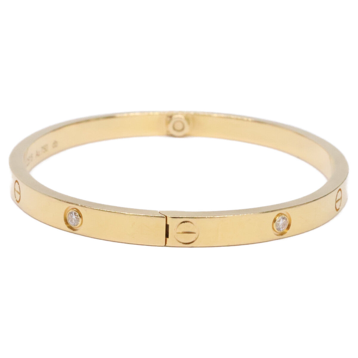Cartier カルティエ 750YG ラブブレス 6Pダイヤ SM スモール ブレスレット