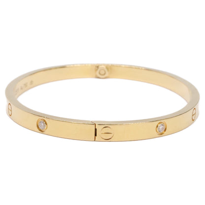 Cartier カルティエ 750YG ラブブレス 6Pダイヤ SM スモール ブレスレット