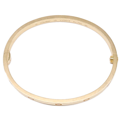 Cartier カルティエ 750YG ラブブレス 6Pダイヤ SM スモール ブレスレット