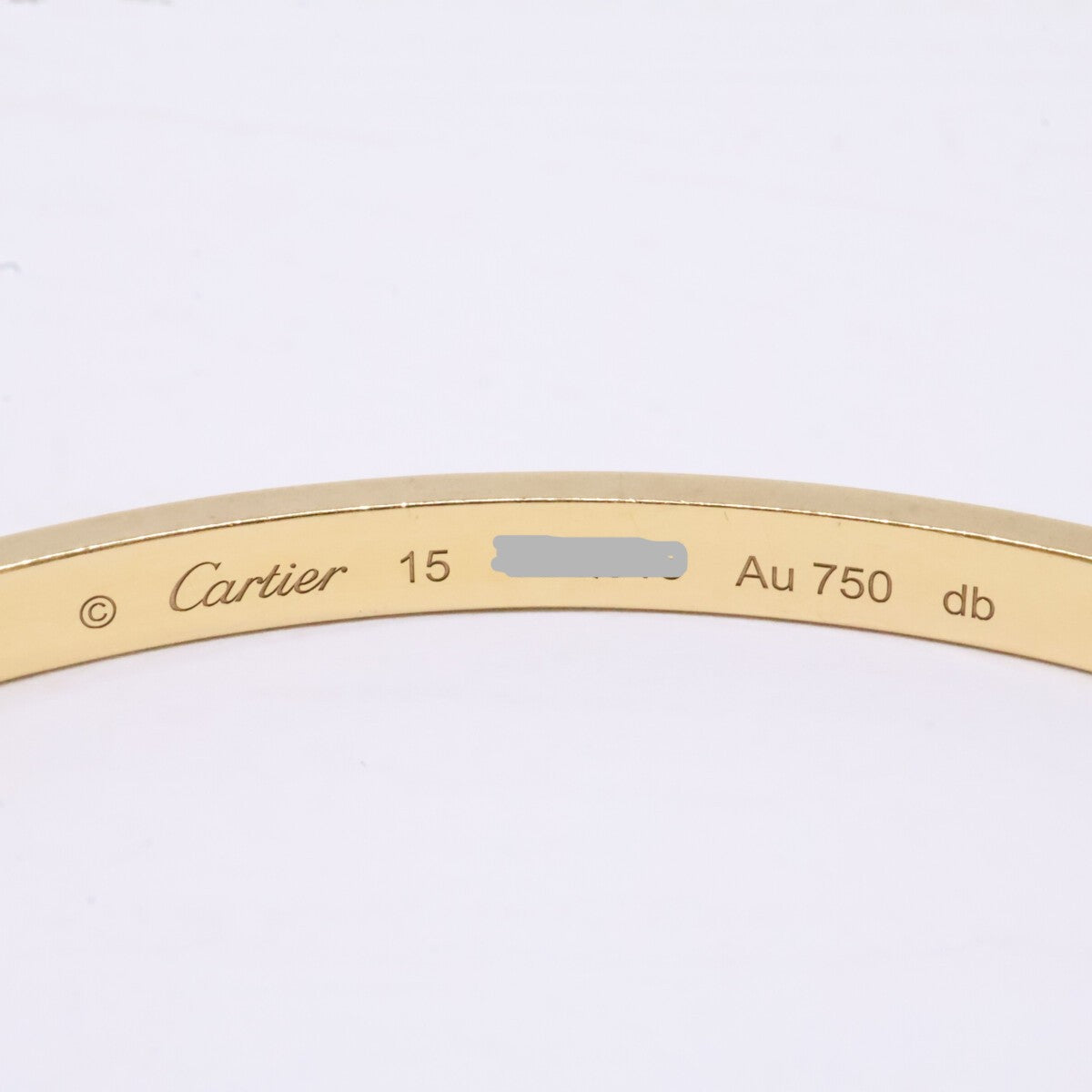 Cartier カルティエ 750YG ラブブレス 6Pダイヤ SM スモール ブレスレット