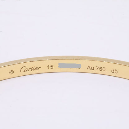 Cartier カルティエ 750YG ラブブレス 6Pダイヤ SM スモール ブレスレット