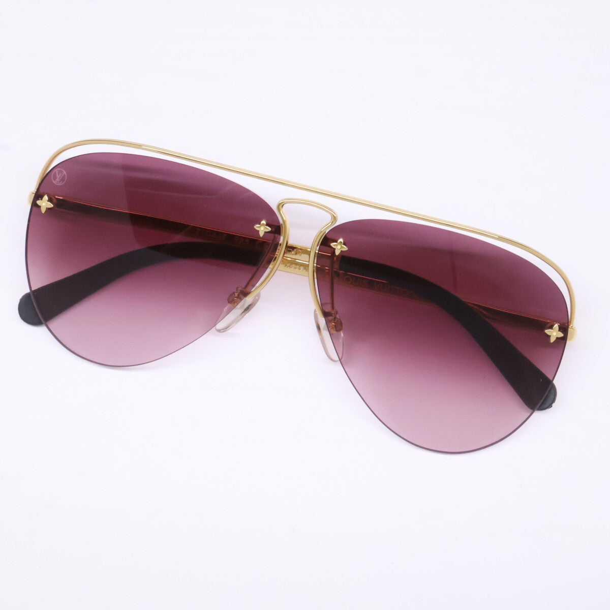 LOUIS VUITTON ルイヴィトン 【美品】Z1044E 9R5 グリース ツーポイント ティアドロップ サングラス