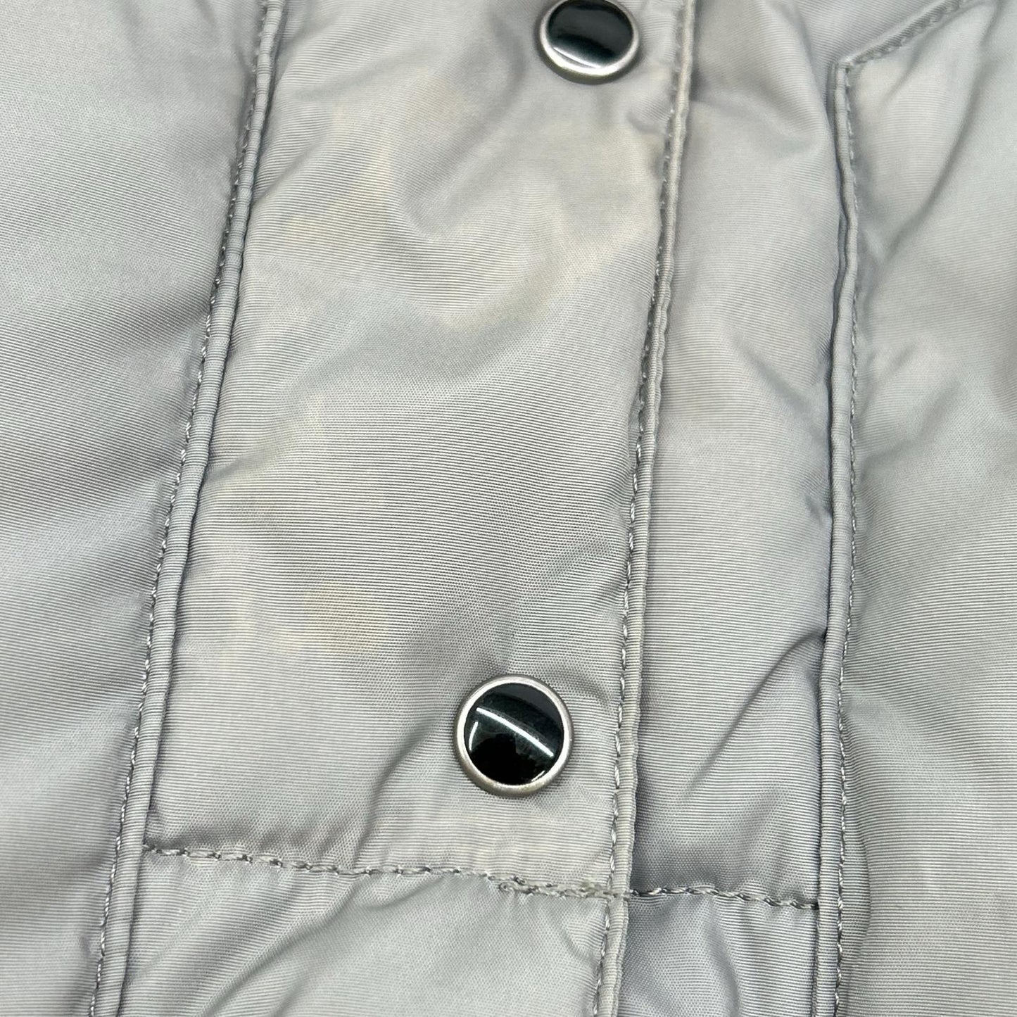 Rocky Mountain Featherbed ロッキーマウンテンフェザーベッド グレー MADE IN JAPAN レザーヨーク付きダウンベスト ベスト