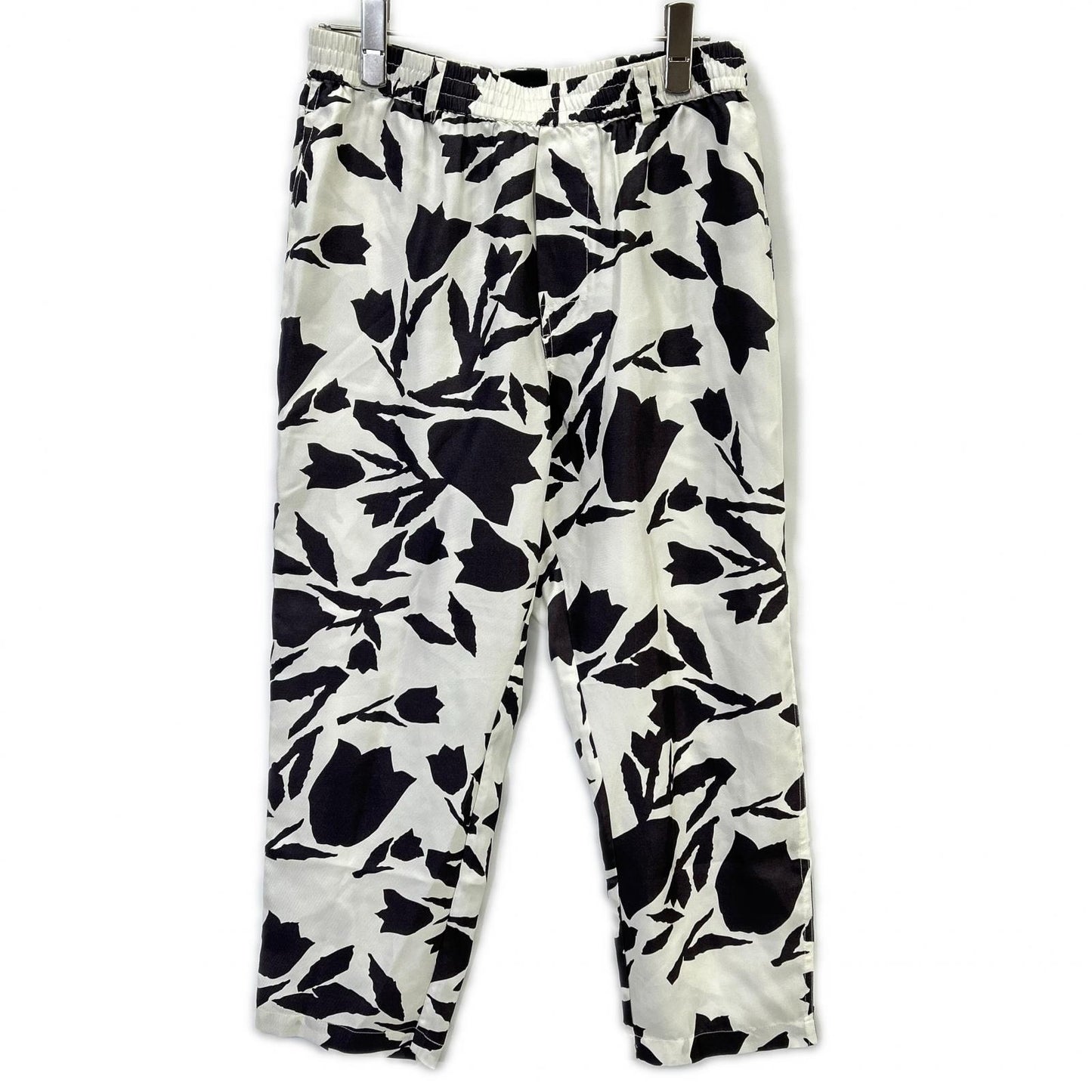 【SALE】 BANANATIME バナナタイム ホワイト×ブラック 217-118-03 TAPERED 2 PANT Tulip Time Black ボトムス
