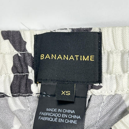 【SALE】 BANANATIME バナナタイム ホワイト×ブラック 217-118-03 TAPERED 2 PANT Tulip Time Black ボトムス