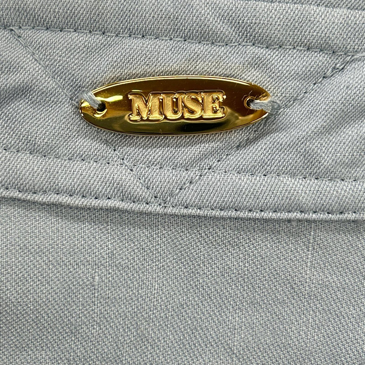 MUSE ミューズ ブルー 24-050-500-4050-1-0 リネン混 シャツ トップス