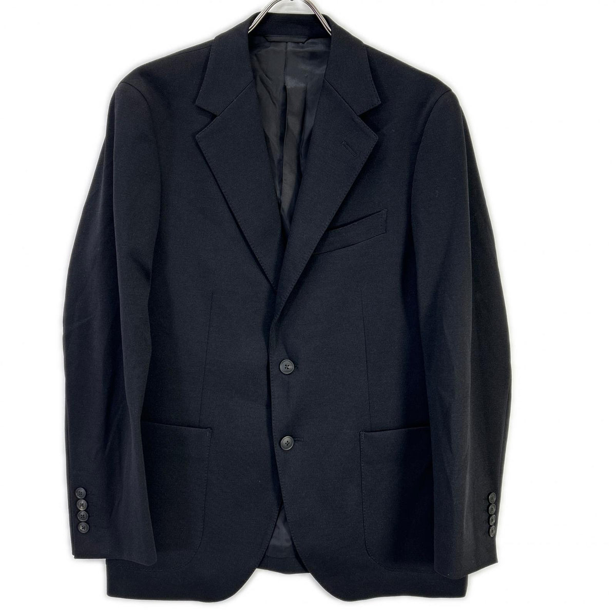 LANVIN COLLECTION ランバンコレクション 248232 JT24J ネイビー ウールコットンナイロン 2B ブレザー ジャケット ジャケット