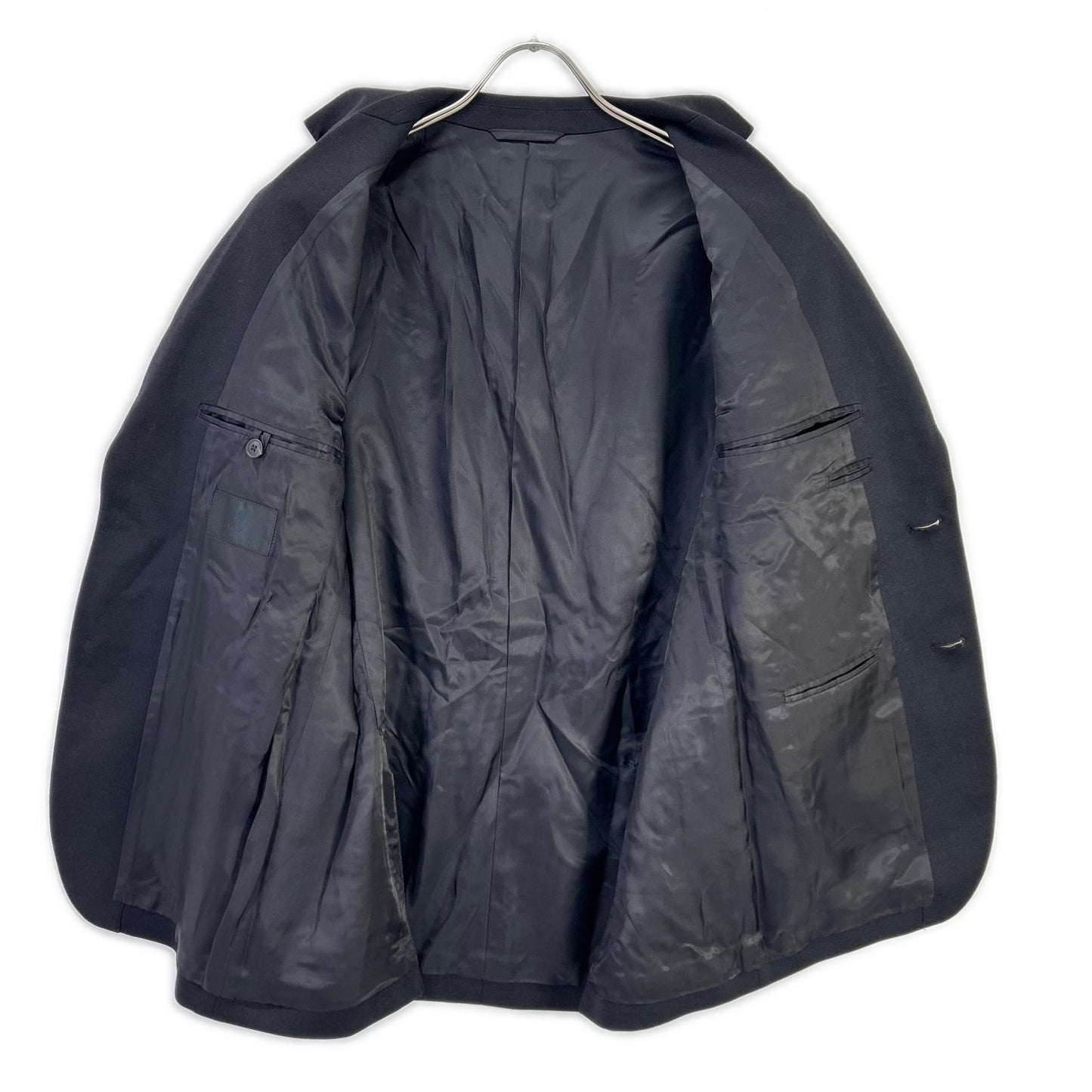 LANVIN COLLECTION ランバンコレクション 248232 JT24J ネイビー ウールコットンナイロン 2B ブレザー ジャケット ジャケット