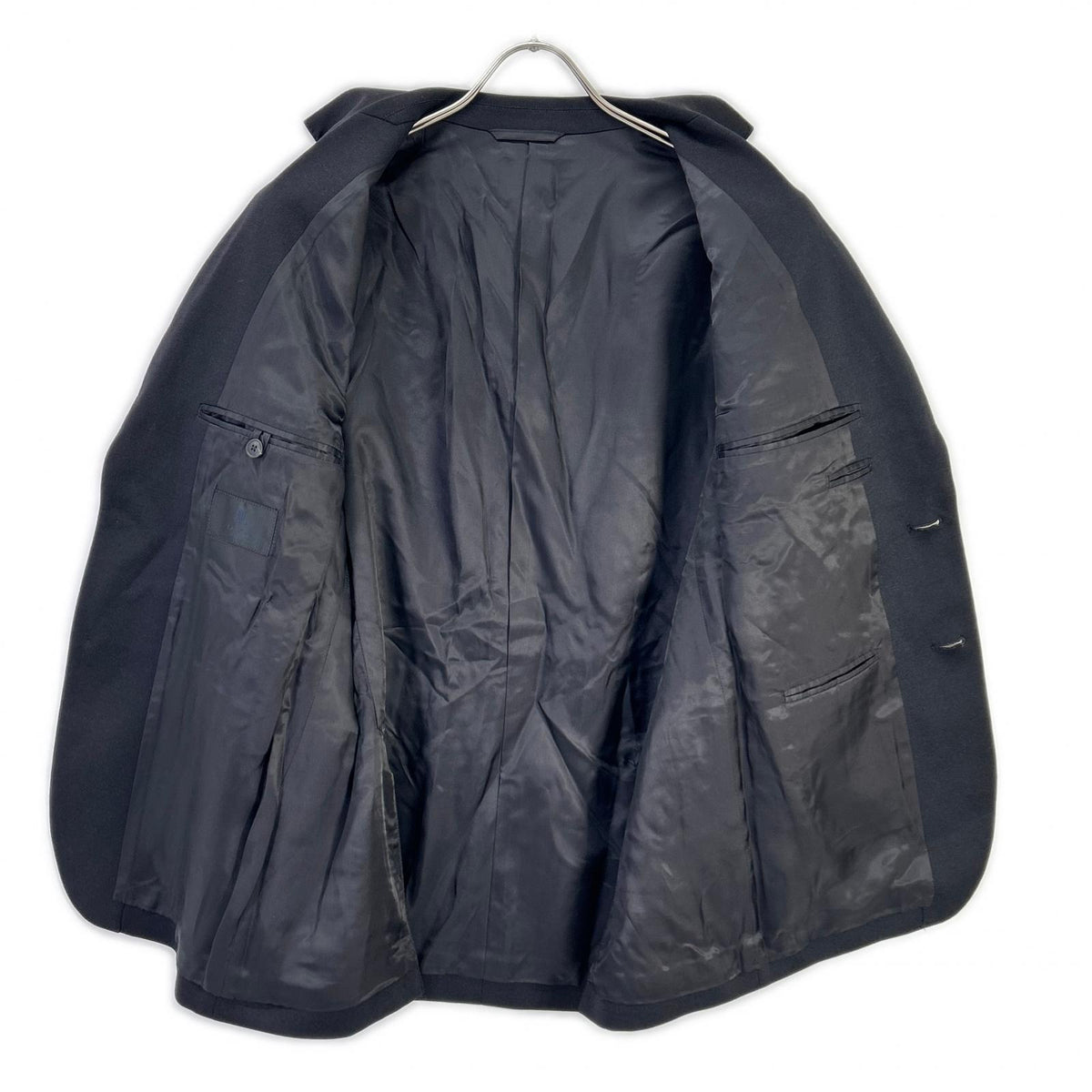 LANVIN COLLECTION ランバンコレクション 248232 JT24J ネイビー ウールコットンナイロン 2B ブレザー ジャケット ジャケット