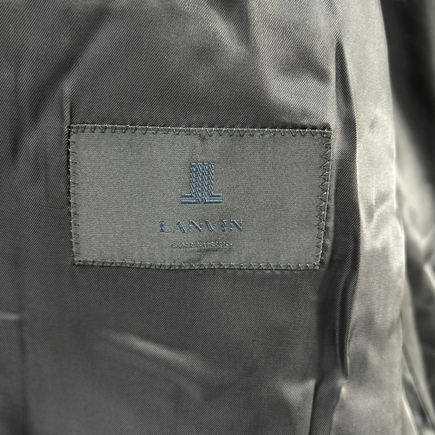 LANVIN COLLECTION ランバンコレクション 248232 JT24J ネイビー ウールコットンナイロン 2B ブレザー ジャケット ジャケット