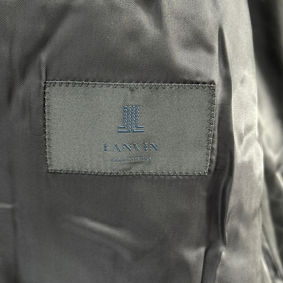 LANVIN COLLECTION ランバンコレクション 248232 JT24J ネイビー ウールコットンナイロン 2B ブレザー ジャケット ジャケット