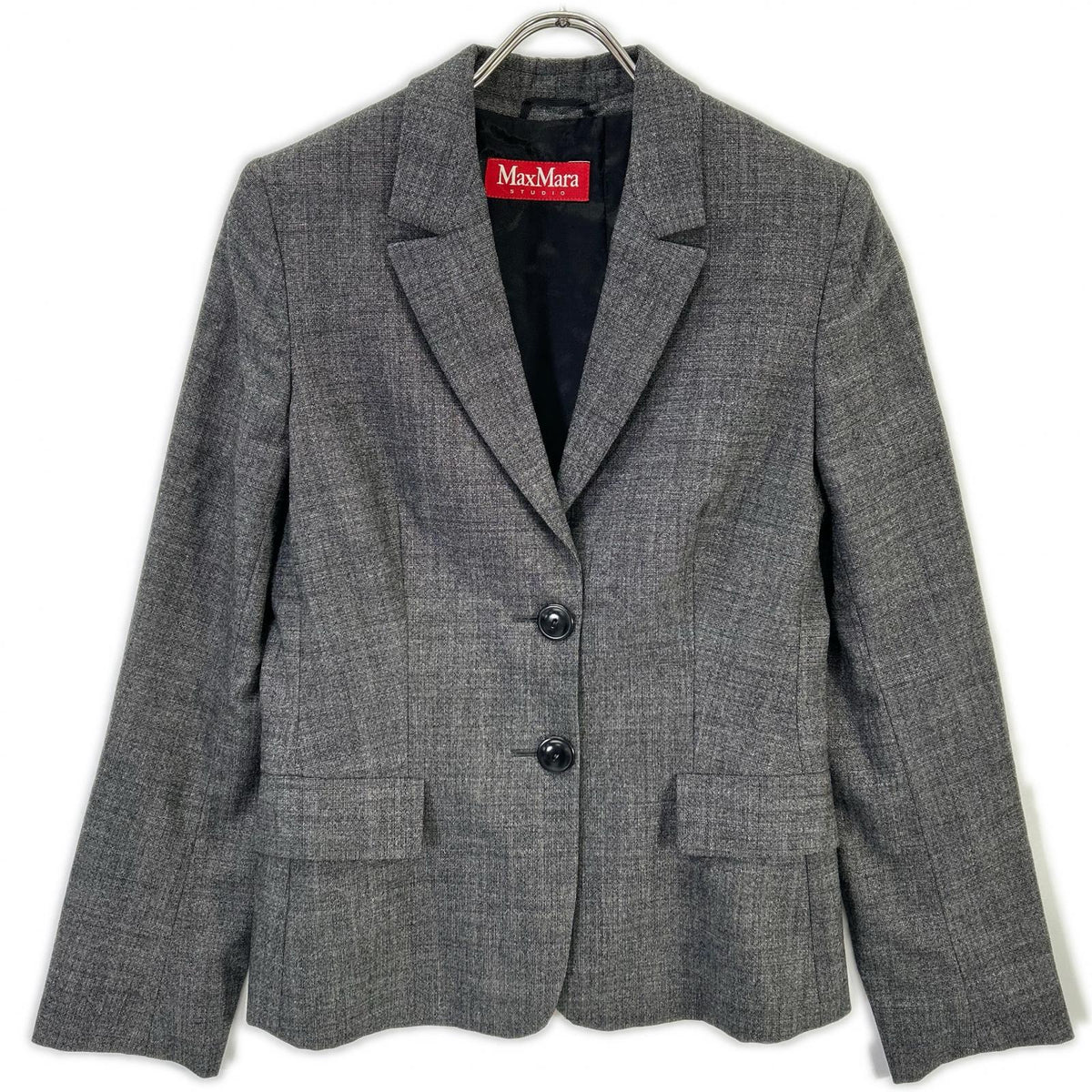 MAXMARA STUDIO マックスマーラスタジオ グレー 2B テーラードジャケット ジャケット
