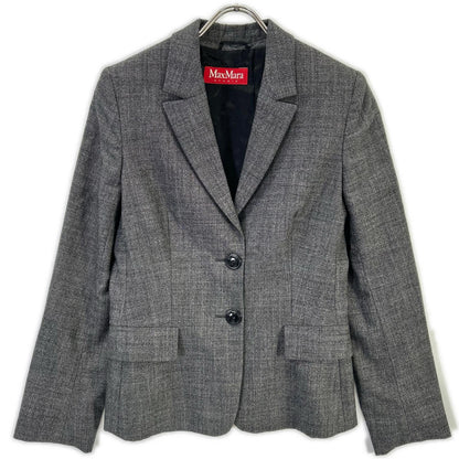 MAXMARA STUDIO マックスマーラスタジオ グレー 2B テーラードジャケット ジャケット