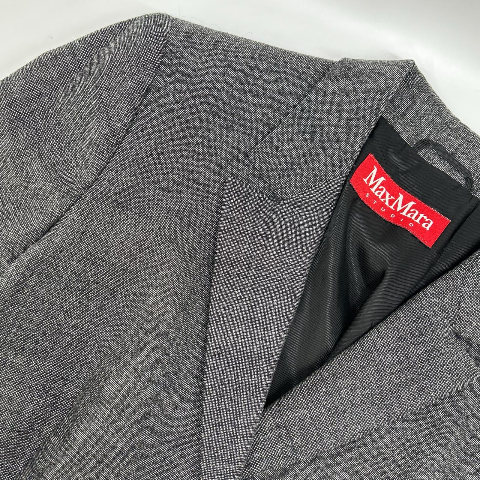 MAXMARA STUDIO マックスマーラスタジオ グレー 2B テーラードジャケット ジャケット
