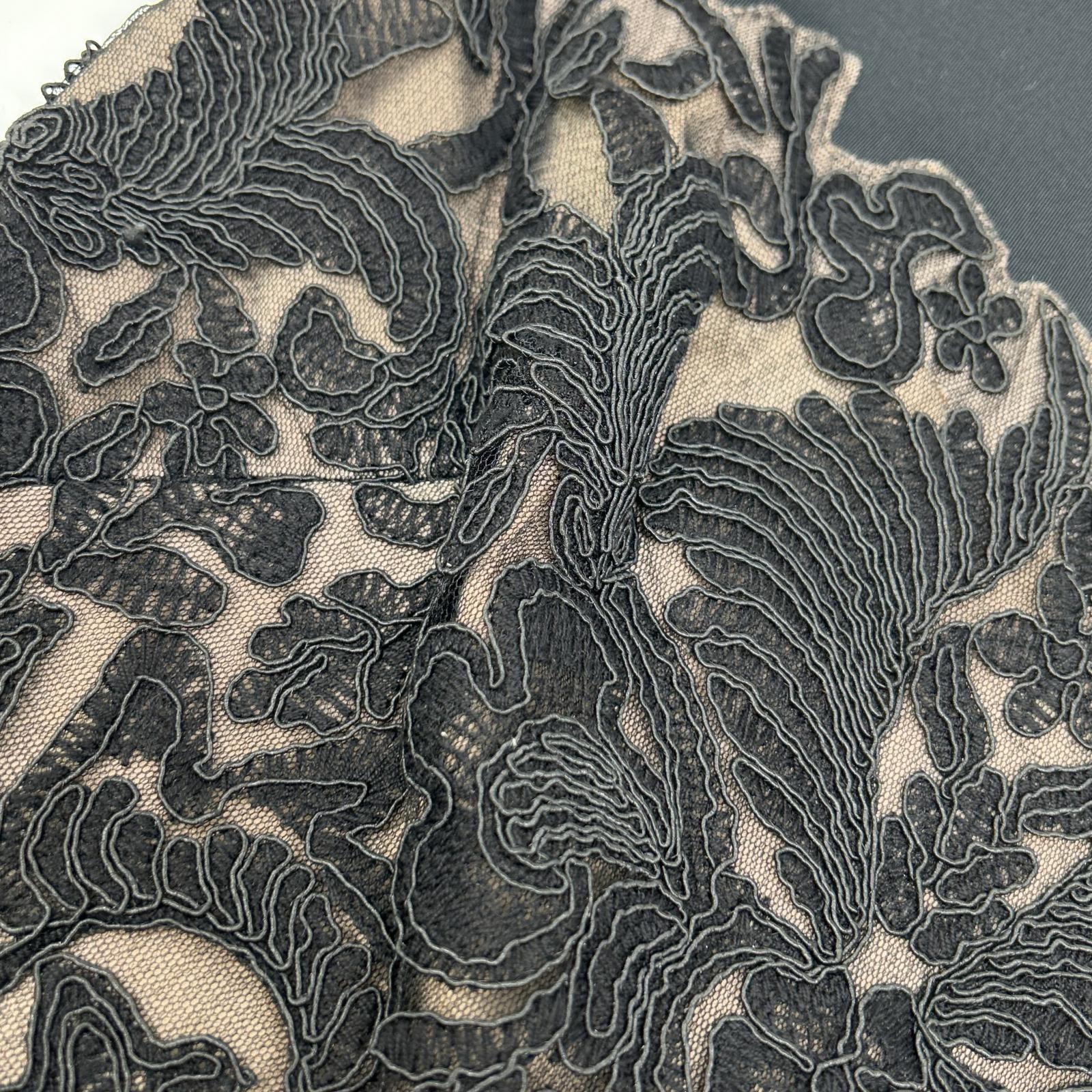 TADASHI SHOJI タダシショージ ALX1432M ブラック フラワーレース ノースリーブ ワンピース ワンピース