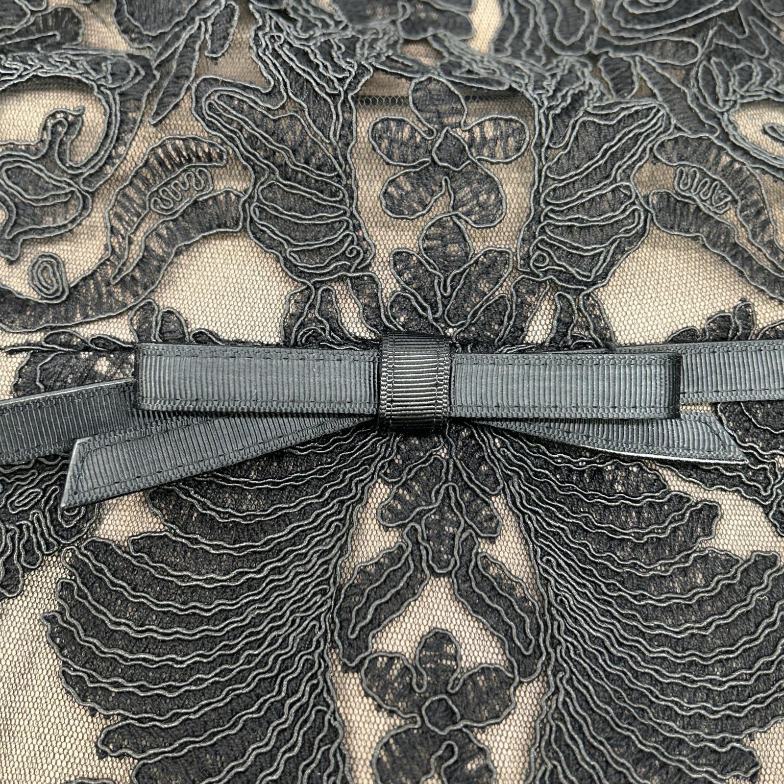 TADASHI SHOJI タダシショージ ALX1432M ブラック フラワーレース ノースリーブ ワンピース ワンピース