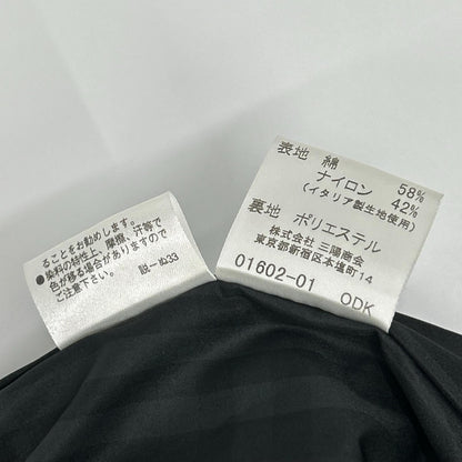 BURBERRY バーバリー ブラック 裏地チェック ベルト付き ナイロン トレンチコート コート