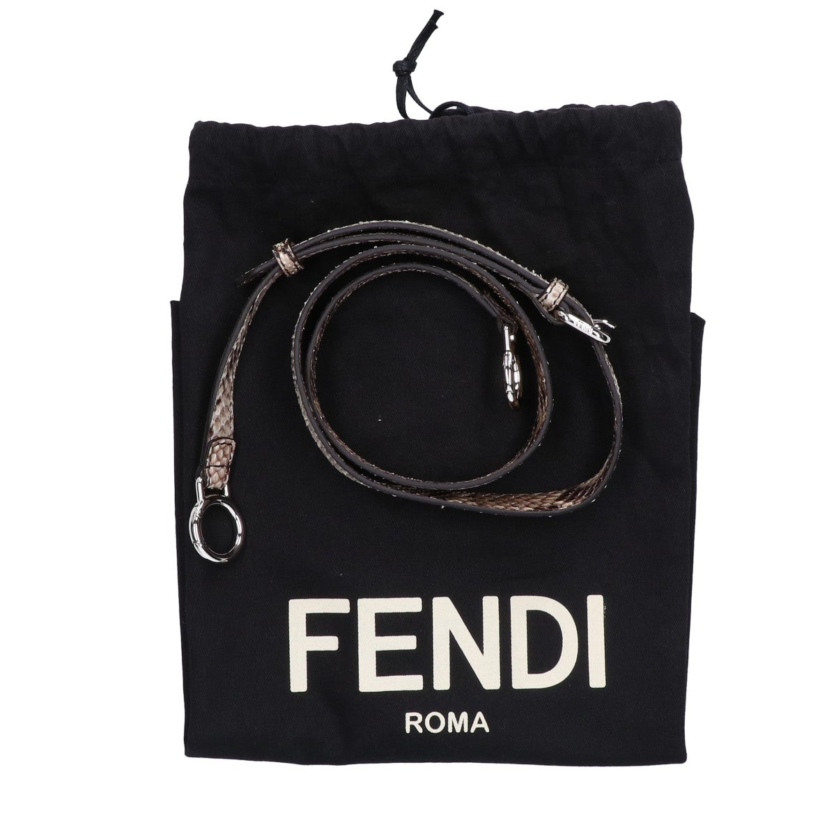 FENDI フェンディ 8BN290 ピーカブー ミディアム モンスター パイソンハンドル 2WAYショルダーバッグ ハンドバッグ