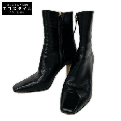Chloe クロエ レザー サイドジップ ブロックヒール ブーツ シューズ