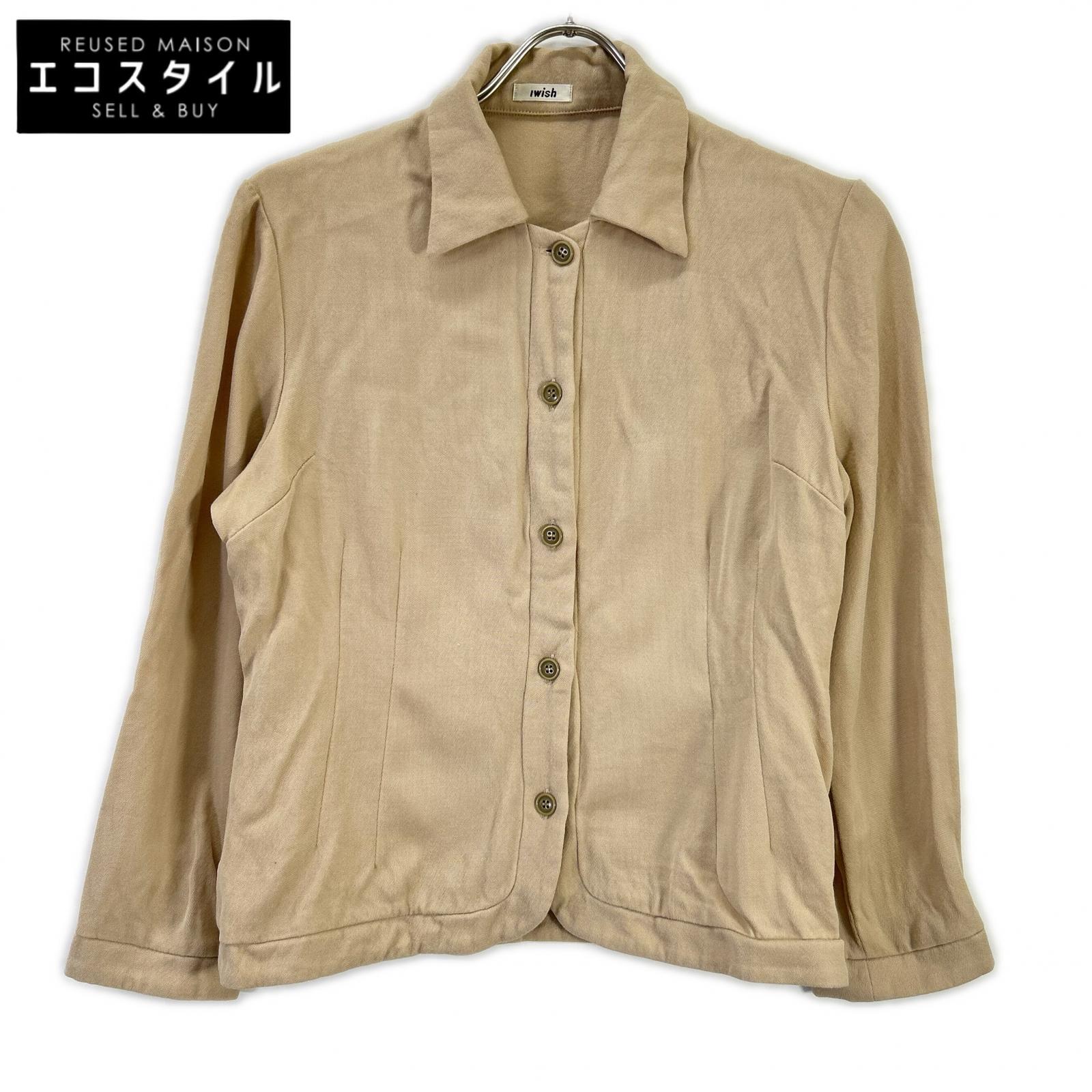 Y's ワイズ iwish ベージュ ウール ジャケット トップス