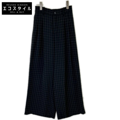 SOV. Double Standard Clothing 2025 black windowpane-check wide-leg pants
