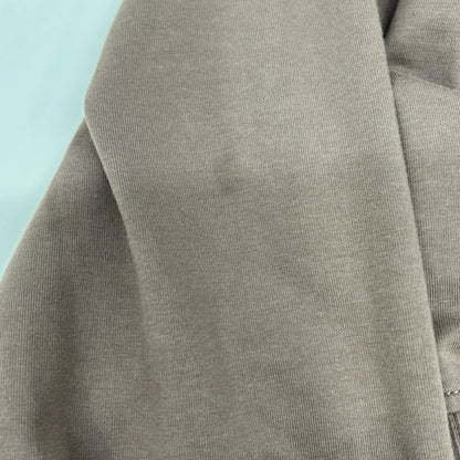 BRUNELLO CUCINELLI ブルネロクチネリ 23年 ブラウン クロップド モニーレ スウェットフーディープルオーバー トップス