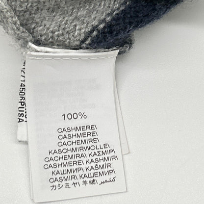 BRUNELLO CUCINELLI ブルネロクチネリ グレー カシミヤ マリンストライプ モニリディティール ロングリブカーディガン トップス
