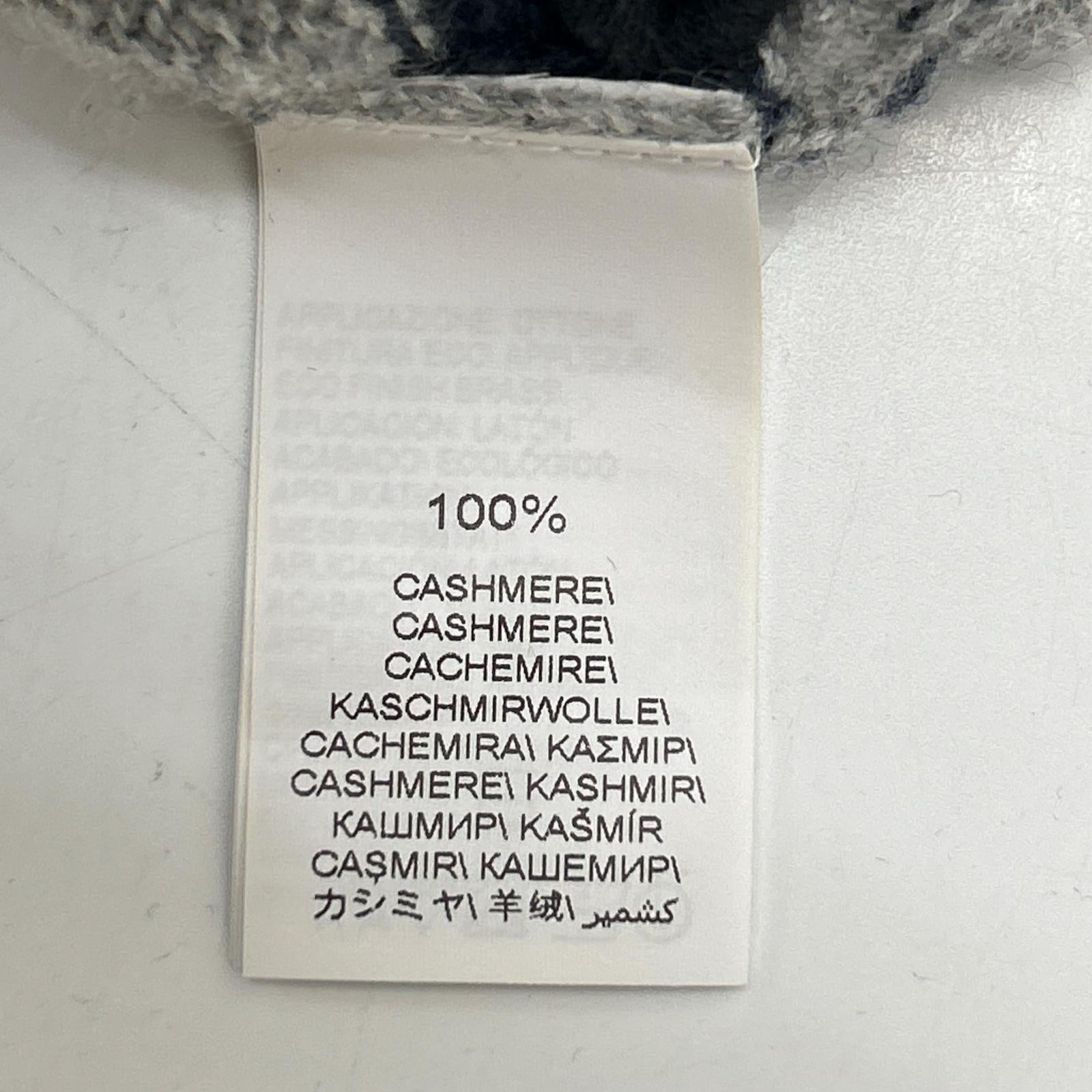 BRUNELLO CUCINELLI ブルネロクチネリ グレー カシミヤ マリンストライプ モニリディティール ノースリーブニットトップス トップス