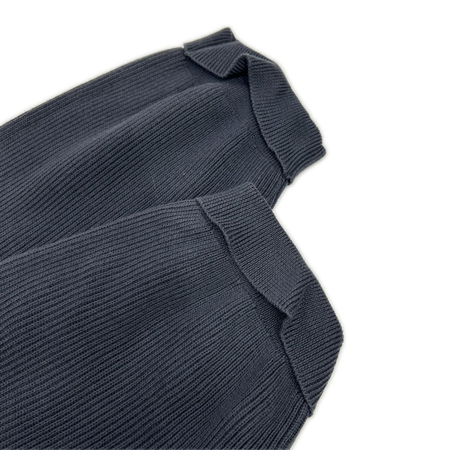BRUNELLO CUCINELLI ブルネロクチネリ LAK1658937 23年 ネイビー コットン モニーレ リブ編みニットパンツ ボトムス