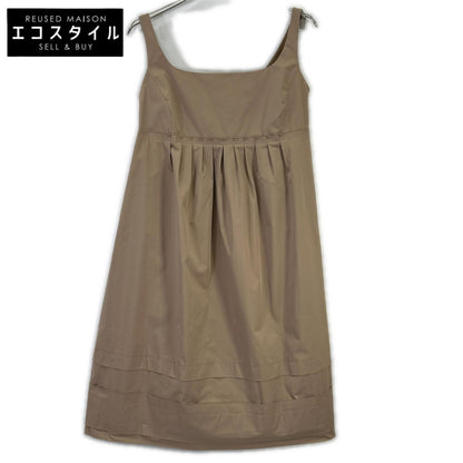 FOXEY NEW YORK フォクシーニューヨーク ベージュ 23444 エンパイア ナイロン ロングギャザーワンピース ワンピース