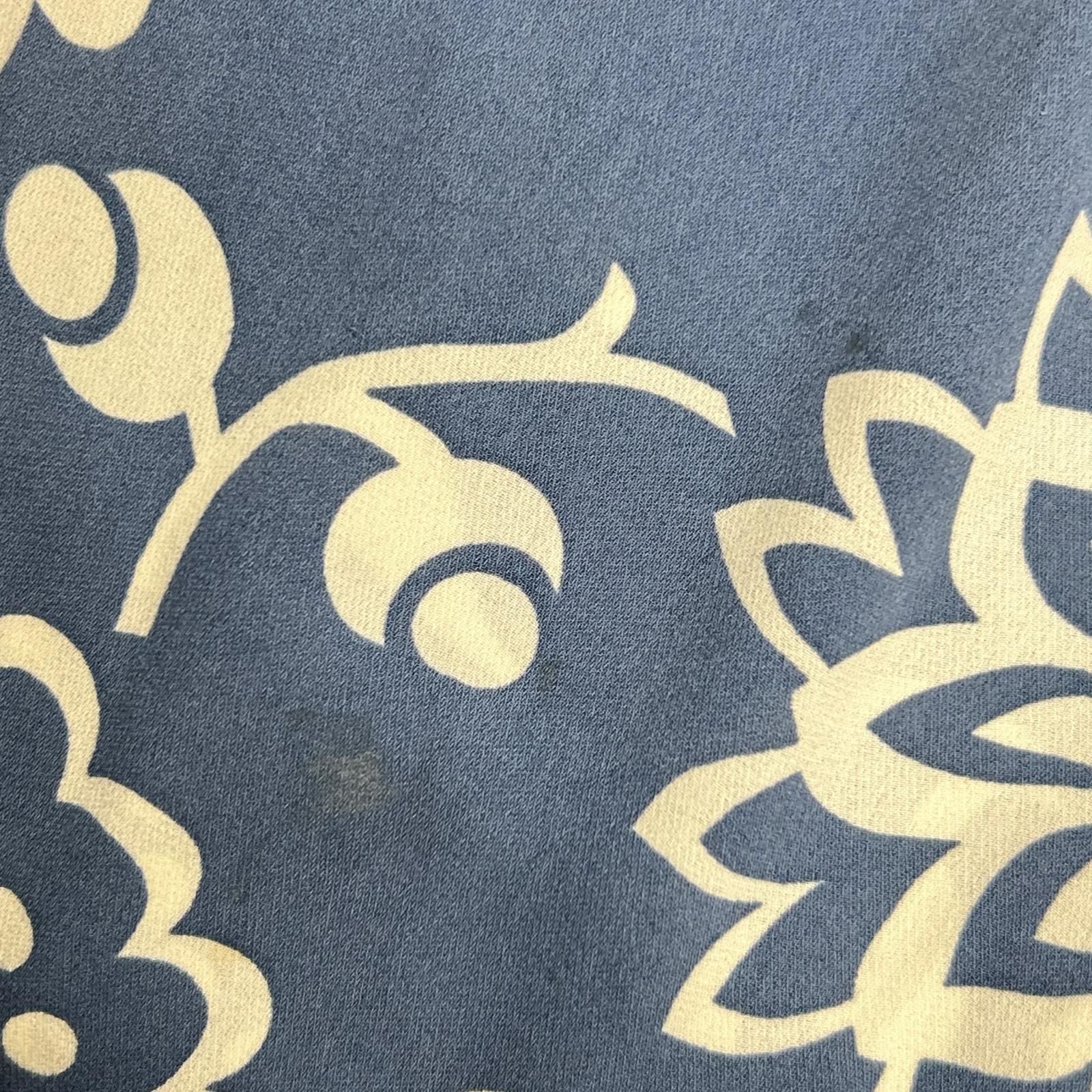 RalphLauren PURPLE LABEL ラルフローレン パープルレーベル 18ブルー シルク フラワー柄 ホルターネック スリッド ワンピースドレス ワンピース