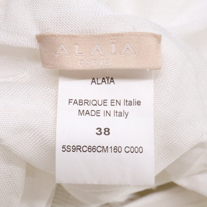 ALAIA アライア 5S9RC66CM160 ジャージー ノースリーブ フレア ワンピース
