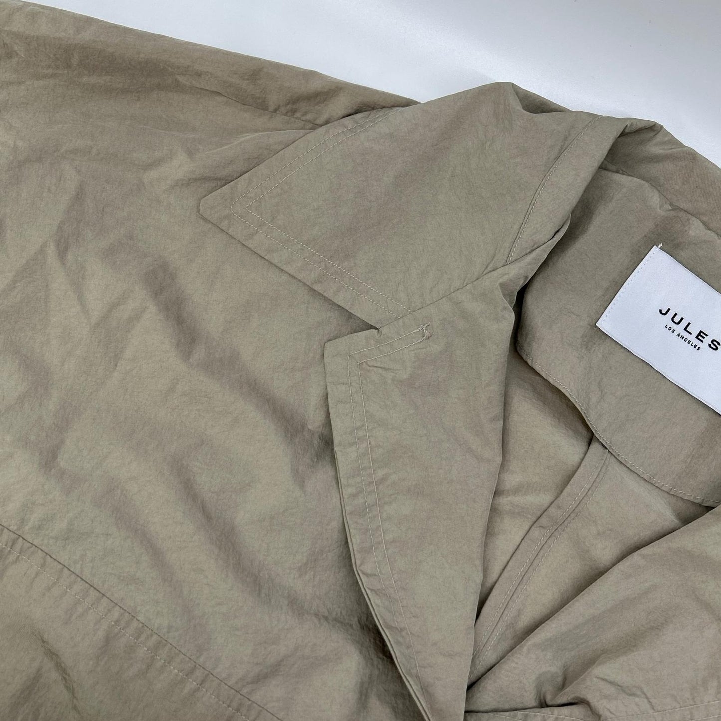 Jules Los Angeles ジュール・ロサンゼルス ベージュ ナイロン チェスターコート コート