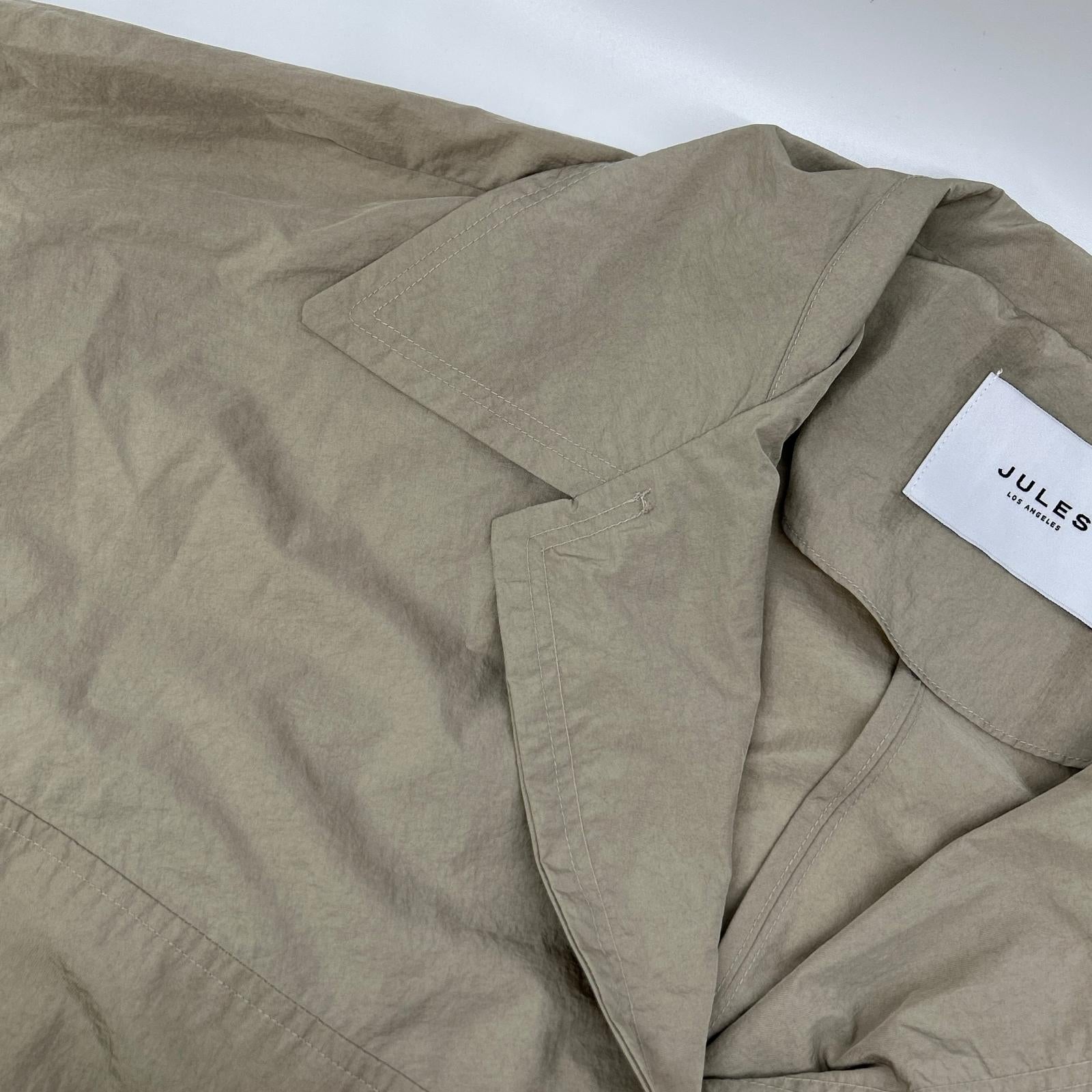 Jules Los Angeles ジュール・ロサンゼルス ベージュ ナイロン チェスターコート コート